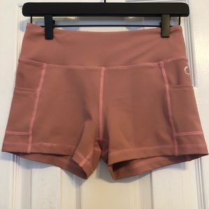 Rose Gold 3” shorts Curves n Combatboots